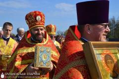 Архиепископ Артемий совершил литургию в нижнем храме прихода Собора Всех Белорусских Святых города Гродно