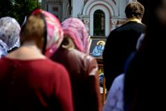 На площадке у Покровского собора состоялся молебен о защите жизни и семьи