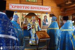 Архиепископ Артемий совершил литургию в храме Жировичской иконы Божией Матери прихода прмч. Афанасия Брестского