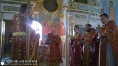 Архиепископ Артемий совершил литургию и освящение креста и купола Александро-Невской церкви д. Вертелишки