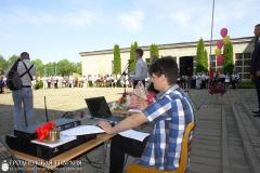 Священник принял участие в итоговой линейке в гимназии Щучина