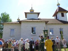 Первый престольный праздник прихода святой преподобной Евфросинии Полоцкой в поселке Радунь