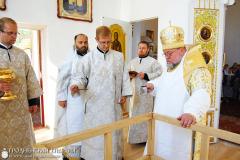 Архиепископ Артемий освятил престол и совершил литургию в храме Собора Белорусских Святых деревни Верейки