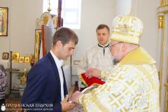 Архиепископ Артемий освятил престол и совершил литургию в храме Собора Белорусских Святых деревни Верейки