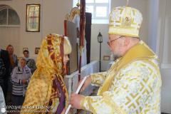 Архиепископ Артемий освятил престол и совершил литургию в храме Собора Белорусских Святых деревни Верейки