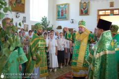 В день Святой Троицы архиепископ Артемий совершил литургию в храме деревни Подороск