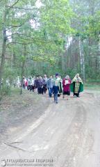 Крестный ход в деревне Деречин