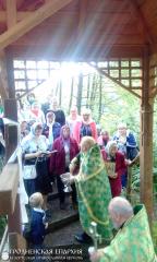 Крестный ход в деревне Деречин