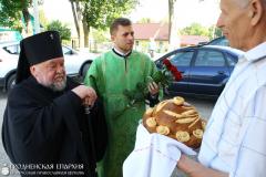 Архиепископ Артемий возглавил соборное богослужение в храме Святителя Николая поселка Берестовица