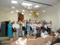 Воскресная школа кафедрального собора Волковыска провела пасхальный концерт