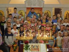 В храме агрогородка Обухово состоялись богослужения для самых маленьких прихожан