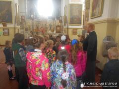 Ученики младших классов посетили храм в деревне Деречин