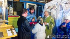 Престольный праздник в строящемся храме в честь Рождества Богородицы города Свислочь