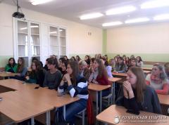 На педагогическом факультете Гродненского государственного университета состоялась встреча священника со студентами 1 курса