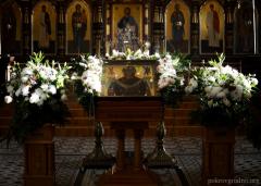 В канун праздника Покрова Пресвятой Богородицы архиепископ Артемий совершил всенощное бдение в кафедральном соборе Гродно