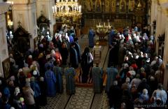 В канун праздника Покрова Пресвятой Богородицы архиепископ Артемий совершил всенощное бдение в кафедральном соборе Гродно
