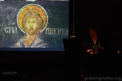 В Клубе православного общения профессор и автор храмовых проектов Ежи Устинович открыл выставку "Храмы: у пошуках будучыні традыцыі"