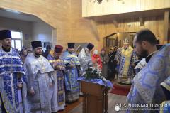 Архиепископ Артемий совершил литургию в храме в честь Казанской иконы Божией Матери деревни Поречье