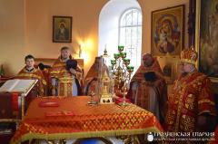 Архиепископ Артемий возглавил торжества по случаю 150-летия освящения храма великомученика Димитрия Солунского в Малой Берестовице