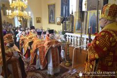 Архиепископ Артемий возглавил торжества по случаю 150-летия освящения храма великомученика Димитрия Солунского в Малой Берестовице
