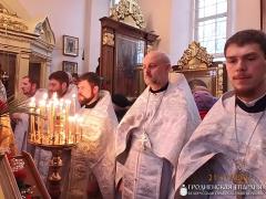 В храме Архангела Михаила города Щучина состоялось соборное богослужение