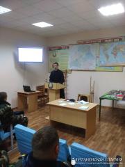 Беседа с военнослужащими Волковысского батальона и акция "Благовест" в Волковысском РОВД