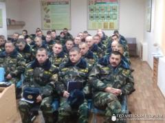 Беседа с военнослужащими Волковысского батальона и акция "Благовест" в Волковысском РОВД