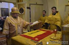Архиепископ Артемий совершил литургию в храме Архистратига Божия Михаила города Щучин