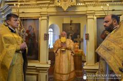 Архиепископ Артемий совершил литургию в храме Архистратига Божия Михаила города Щучин
