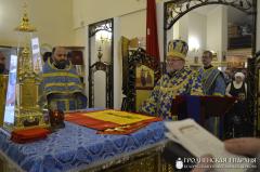 Архиепископ Артемий совершил литургию в малой церкви в честь Введения во храм Пресвятой Богородицы города Волковыска