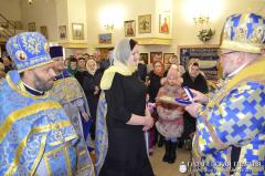 Архиепископ Артемий совершил литургию в малой церкви в честь Введения во храм Пресвятой Богородицы города Волковыска