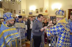 Архиепископ Артемий совершил литургию в малой церкви в честь Введения во храм Пресвятой Богородицы города Волковыска