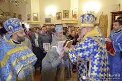 Архиепископ Артемий совершил литургию в малой церкви в честь Введения во храм Пресвятой Богородицы города Волковыска