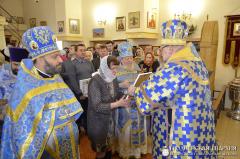 Архиепископ Артемий совершил литургию в малой церкви в честь Введения во храм Пресвятой Богородицы города Волковыска