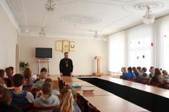 Настоятель прихода иконы Божией Матери «Взыскание погибших» протоиерей Валерий Боричевский посетил Гродненское училище олимпийского резерва