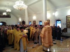 Архиепископ Артемий совершил литургию в домовой церкви Архиерейского Подворья