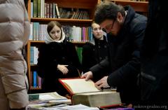 Настаяцель сабора сустрэўся са студэнтамі-сацыёлагамі ГрДУ імя Янкі Купалы