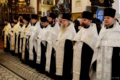 Архиепископ Артемий совершил праздничную вечерню в кафедральном соборе Гродно