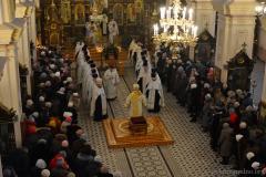 Архиепископ Артемий совершил праздничную вечерню в кафедральном соборе Гродно