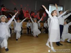 Рождественский утренник в школе №3 города Скидель