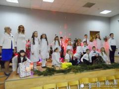 Рождественский утренник в школе №3 города Скидель