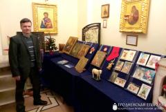 В храме святителя Луки состоялась выставка на тему «Рождество Христово и коляды в Беларуси»