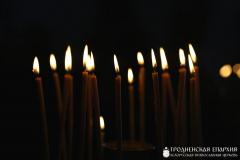 Состоялось первое богослужение в строящейся часовне агрогородка Каролин