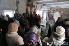 Состоялось первое богослужение в строящейся часовне агрогородка Каролин