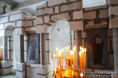 Состоялось первое богослужение в строящейся часовне агрогородка Каролин