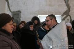 Состоялось первое богослужение в строящейся часовне агрогородка Каролин