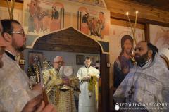 Архиепископ Артемий совершил литургию в часовне прихода Рождества Христова города Гродно