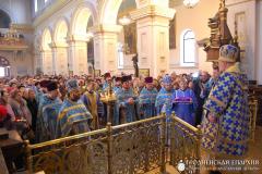 В день Сретения Господня архиепископ Артемий совершил литургию в кафедральном соборе города Гродно