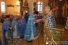 В день Сретения Господня архиепископ Артемий совершил литургию в кафедральном соборе города Гродно