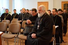 Профессор Московской духовной академии Владимир Кириллин прочитал лекцию для духовенства епархии о социальных воззрениях преподобного Иосифа Волоцкого